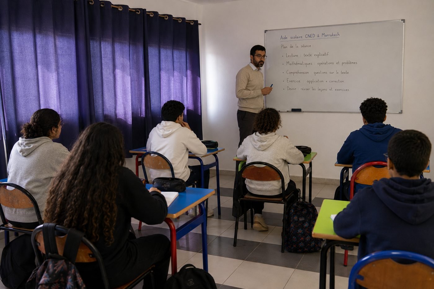 Cours de collège CNED à Marrakech